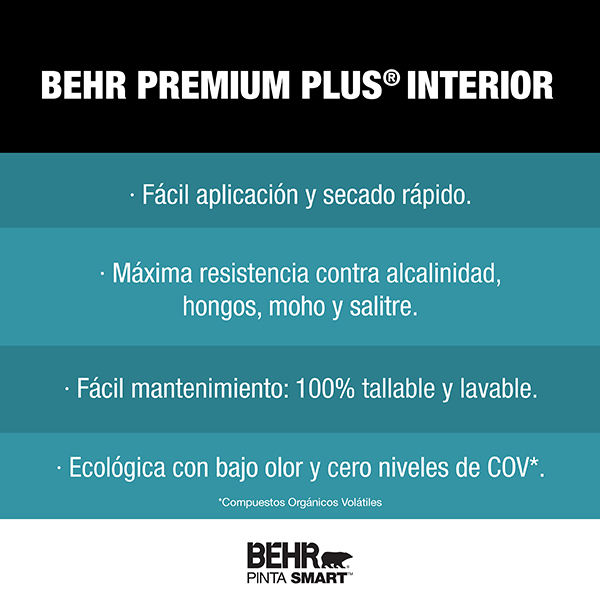 Behr Premium Plus Interior Home Depot México